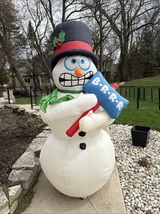 Gemmy 6 Ft Airblown Inflatable Christmas Animated Shiver Shakes Snowman Original - Picture 1 of 17