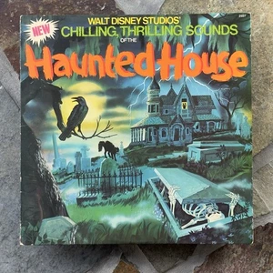 1979 Vintage WALT DISNEY CHILLING THRILLING SOUNDS HAUNTED HOUSE 2507 LP - Picture 1 of 8