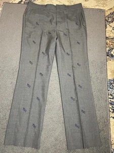 Vintage PSU Slacks Größe 38X32 grau bestickt - Bild 1 von 6