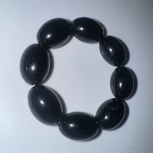 Stretch Bracelet Beaded Dark Brown Chunky Slip On * Fashion Jewely - Picture 1 of 5