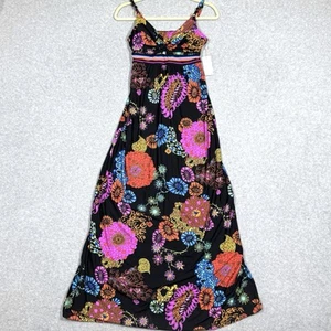 Trina Turk Dress Womens Medium Electric Reef Maxi Swim Jersey Cover Up Beach NWT - Picture 1 of 16