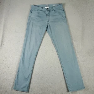Faherty Pants Mens Size 33x32 Blue 5 Pocket Chino Trousers *FADED* - Picture 1 of 14