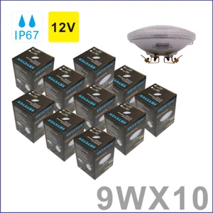 10 Pcs LED Lamp Bulb PAR36 9W 12V Light Bulb Water Resistant Multi-purpoe Base - Picture 1 of 13