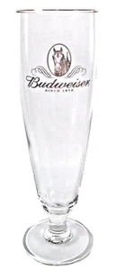 Vaso de cerveza Budweiser vintage Pilsner borde dorado milenio 11 FL. oz  - Imagen 1 de 3