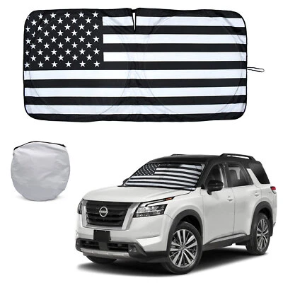 Parabrisas plegable para Nissan Pathfinder grande bandera de Estados Unidos parasol cubierta visera Foto 1 de 4