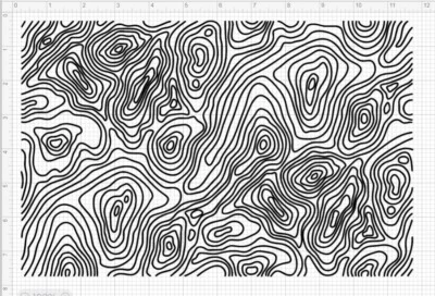 4 Sheets Topoflage Camo Fine Lines 8" x 12" – High Heat Vinyl Stencil – Cerakote - Image 1 of 2