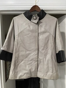 Blusa Top Giorgio Rotti Para Mujer Imitación Cuero Talla 7 EU 40 - Imagen 1 de 12