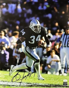 Foto firmada 16x20 de la leyenda de los Oakland Raiders BO JACKSON #1 AUTOMÁTICA - JSA - Imagen 1 de 1