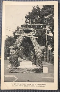 Spitze der größten Weinsteuer der Welt, Italienische Schweizer Kolonie, Postkarte - Bild 1 von 2