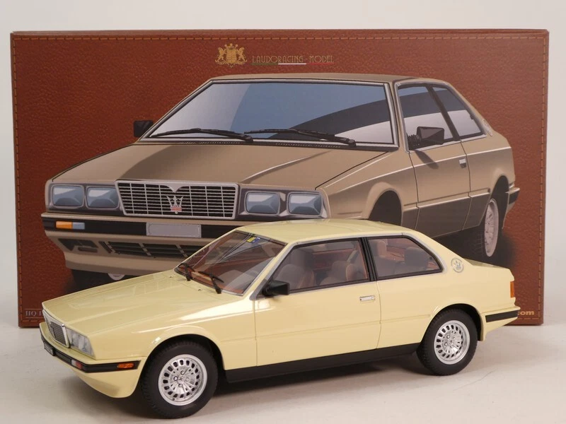 LAUDORACING LX001A MASERATI 2.0 BITURBO 1982-83 GIALLO BEIGE 1/18