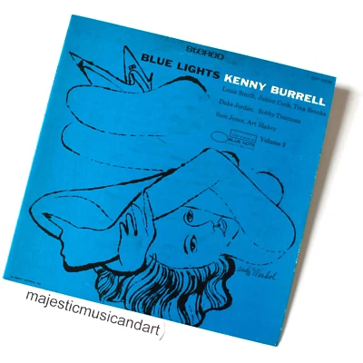 ANDY WARHOL ART COVER DEEP BLUE VARIANT BLUE LIGHTS VINTAGE VINYL JAZZ LP - Image 1 of 4