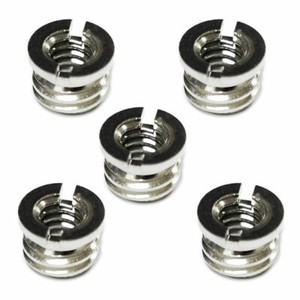 LS [5PCS] Brass 3/8"-16 to 1/4"-20 Bushing Convert Screw Adapter Monopod Tripod