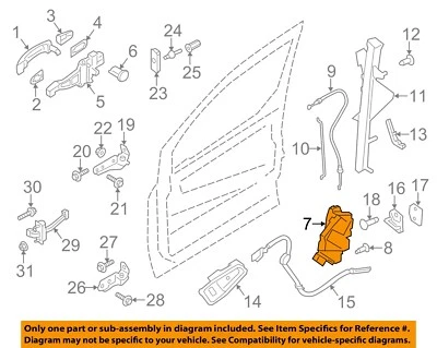 FORD OEM 14-23 Transit Connect Front Door Lock Hardware-Latch DT1Z6121812C - Image 1 of 2