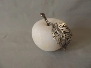 Decorative apple marble and silver 925 hand made Tsipis - Picture 1 of 11