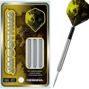 Designa Smoothies V2 M1 Steel Tip 90% Tungsten Darts 22g - Picture 1 of 1
