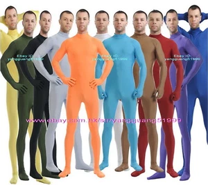 Unisex 23 Color Spandex Suit Catsuit Costumes Men Women Bodysuit Jumpsuits F864 - Picture 1 of 45