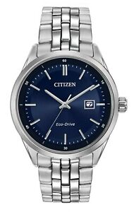 Citizen Eco-Drive Men's Corso Date Calendar Blue Dial Band 41mm Watch BM7251-53L