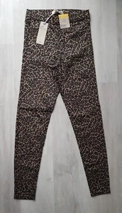 M&S Gr. 6 Regular HIGH RISE JEGGINGS Stretch LEOPARDEN PRINT Jeans DENIM Animal - Bild 1 von 14