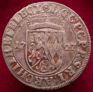 Palatinate Electoral Pfalz German States 20 Kreuzer 1727 (L0909) - Picture 1 of 2