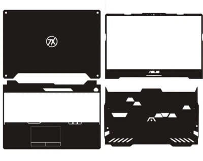 Laptop Leather Skin Stickers Fit ASUS TUF Gaming A15 FA506IU - Image 1 of 4