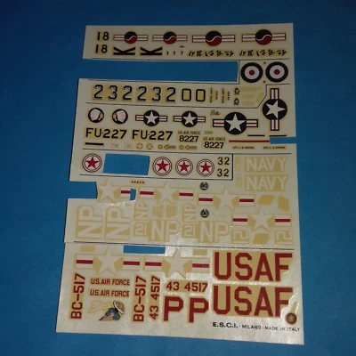 GUERRA DI COREA 1950 1954 VARIE NAZIONI  DECAL 1/72 ESCI - Immagine 1 di 2