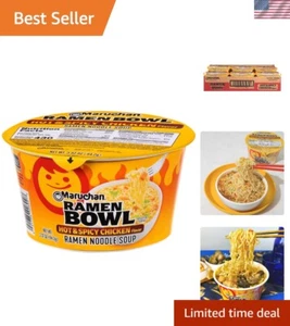 Quick, Flavor-Packed Hot & Spicy Chicken Ramen - 3.32 oz Bowls, 6 Count - Picture 1 of 7