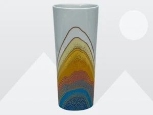 Vintage 1980 Jahre Rosenthal Rosemonde Nairac 8.25" Porcelain Oval Vase Germany - Picture 1 of 8