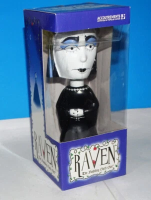 Raven Accoutrements Raven The Nodding Goth Girl Bobblehead 2000 lançamento RARO - Imagem 1 de 4