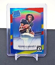 2017 Donruss Optic - Rated Rookie Red and Yellow Prizm #199 Alvin Kamara (RC)