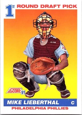 Mike Lieberthal 1991 Score #683 Philadelphia Phillies RC - Image 1 of 2