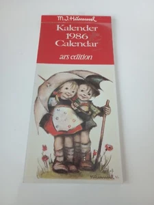 CALENDARIO CARTOLINA HUMMEL 1986 VINTAGE, TUTTI I MESI INCLUSI! - Foto 1 di 6