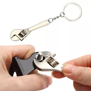 1Pc Wrench Model Metal Key Chain Ring Keyfob Car Keyring Keychain Gift Silver - Picture 1 of 12