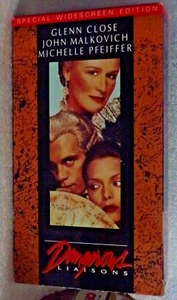 Dangerous Liaisons ~ Glenn Close ~ Michelle Pfeiffer ~ John Malkovich ~ 1995 VHS - Picture 1 of 4