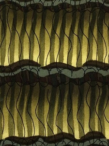 Vtg Jerry J. Garcia Tie Abstract Yellow Green Geometric Men's 100% Silk Necktie - Picture 1 of 6