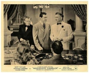 Mississippi Gambler Original Lobby Card Kent Taylor John Litel Roulette Table 