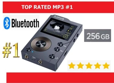 Surfans F20 HiFi MP3 Player with Bluetooth, Lossless DSD High Resolution - Image 1 of 3