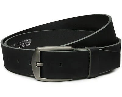 Ledergürtel schwarz 4 cm breit Jeansgürtel Vascavi Büffelleder Gürtel echt Leder