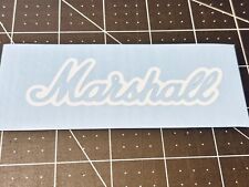 TWO Marshall Amps Outline Vinyl Decals - MANY Sizes & Colors Avail. FREE Ship