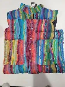 Men's Coogi Australia zip up vest jacket 4xl MSRP $1080 - Picture 1 of 4