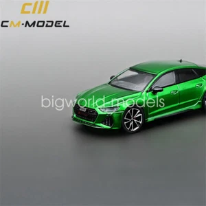 CM MODEL 1:64 RS7 Sportback Metallic green Diecast Model Car toy Collection NIB - Picture 1 of 4