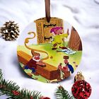 Disney Book Snow White Dwarfs Wooden Plaque Tree Decoration Christmas