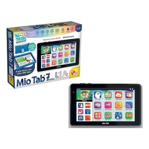 New Tablet Lisciani 114214 HI TECH Mio Tab L.I.A. Black e Blue - Immagine 1 di 1