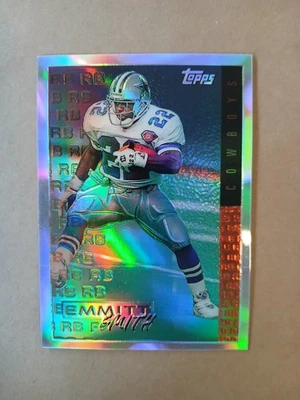 1995 Topps Mystery Finest Emmitt Smith Refractor SP Dallas Cowboys  - Image 1 of 2