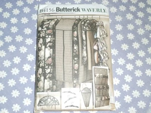 BUTTERICK 4156 WAVERLY CLOSET ACCESSORIES COVERS ORGANIZERS  PATTERN-UNCUT - Picture 1 of 2