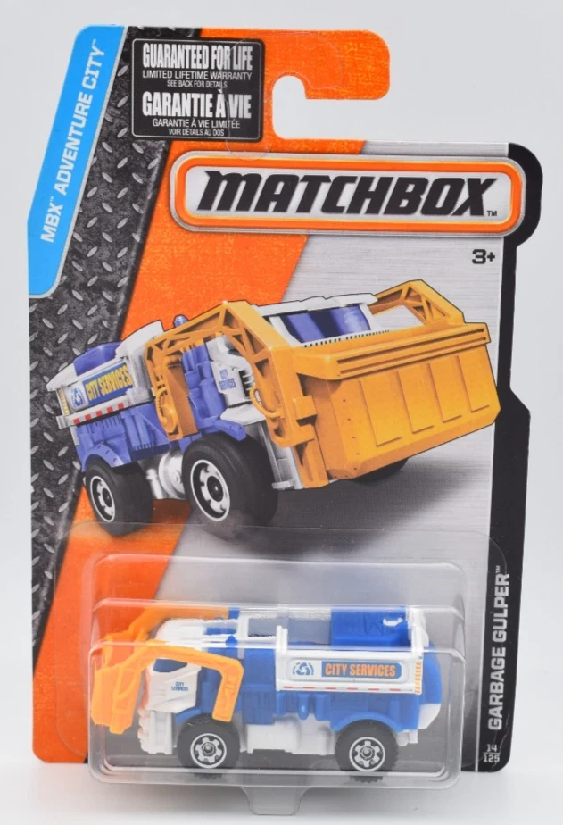 Matchbox Superfast Garbage Gulper Truck. MBX 14/2016. carta lunga - Immagine 1 di 1
