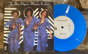 The Three Degrees - Woman in love - 7" Blue Vinyl Single 1978 Ariola AR0 141 - Picture 1 of 4