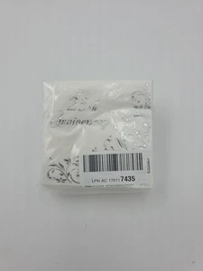  Silver 25th Wedding Anniversary Party Paper  Napkins - Picture 1 of 2