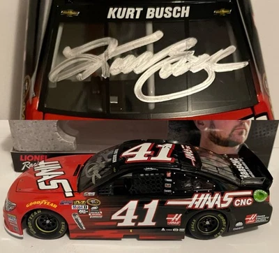 Coche diecast de acción Lionel 2016 1/24 autografiado Haas Automation 41 Kurt Busch 41 Foto 1 de 4