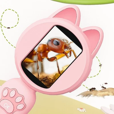 Kids Digital Magnifier 2 Inch IPS Screen 1MP Resolution 4X Zoom Handheld Elect - Image 1 of 4