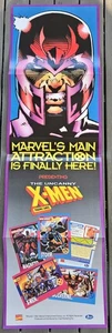 1992 Impel The Uncanny X-Men Trading Card Retail Comic Händler Werbung Poster - Bild 1 von 2